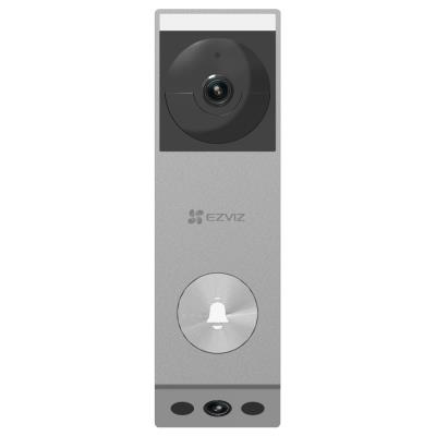 EZVIZ chytrý zvonek se dvěma kamerami EP3X Pro/ Wi-Fi/ videotelefon/ rozlišení 2048x1296/ IP65/ stříbrný