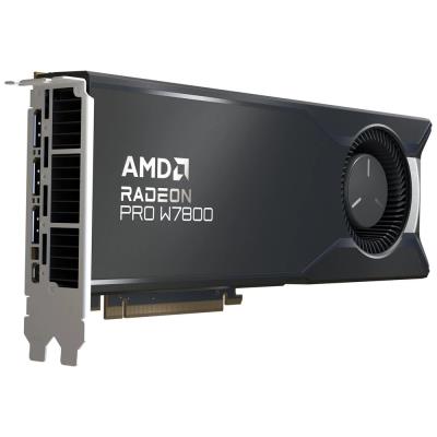 AMD Radeon PRO W7800 32GB GDDR6 / PCIe 4.0 / 45.25 Tflops / 3x DP / 1x mDP / 4x 4K / 260W
