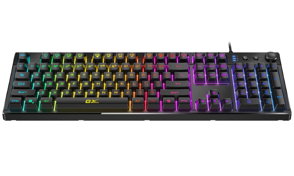 GENIUS GX GAMING Scorpion K7 Plus/ drátová/ Copilot/ RGB podsvícení/ USB/ černá/ CZ+SK layout