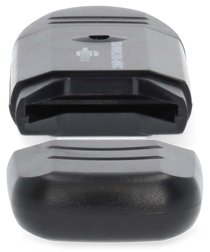 NEDIS čtečka paměťových karet/ MMC / SD / SDHC / USB 2.0/ černá