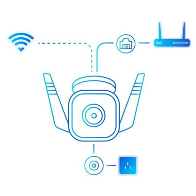 TP-Link TC65 3MPx, venkovní IP Kamera, přísvit 30m, WiFi, SD karta