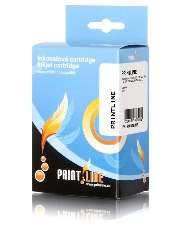 PRINTLINE kompatibilní cartridge s HP 652, F6V25AE, black, čip - o 300% vyšší kapacita než originál!
