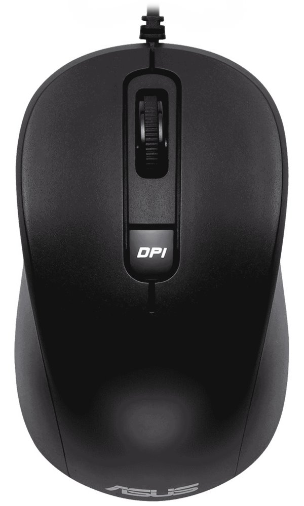 ASUS MU101C/ Kancelářská/ Optická/ Drátová USB/ Černá