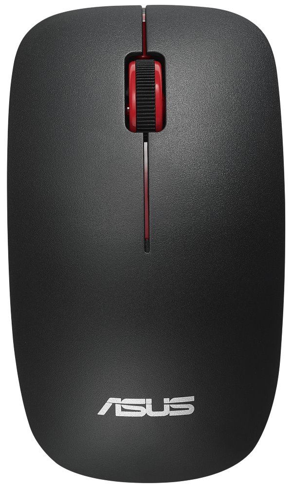 ASUS WT300/ Cestovní/ Optická/ 1 600DPI/ Bezdrátová USB/ Černá-červená