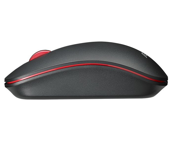 ASUS WT300/ Cestovní/ Optická/ 1 600DPI/ Bezdrátová USB/ Černá-červená