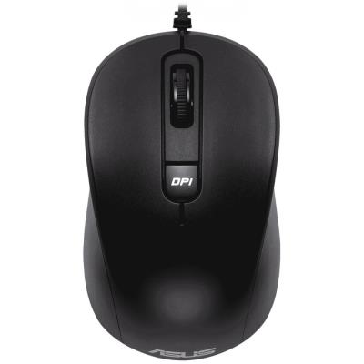ASUS MU101C/ Kancelářská/ Optická/ Drátová USB/ Černá