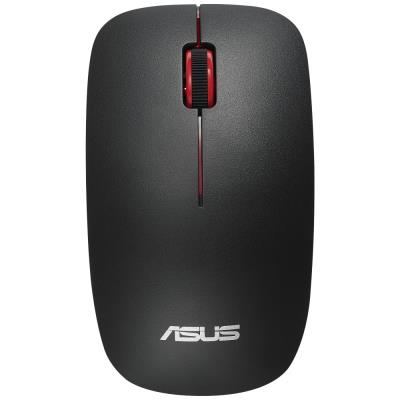 ASUS WT300/ Cestovní/ Optická/ 1 600DPI/ Bezdrátová USB/ Černá-červená