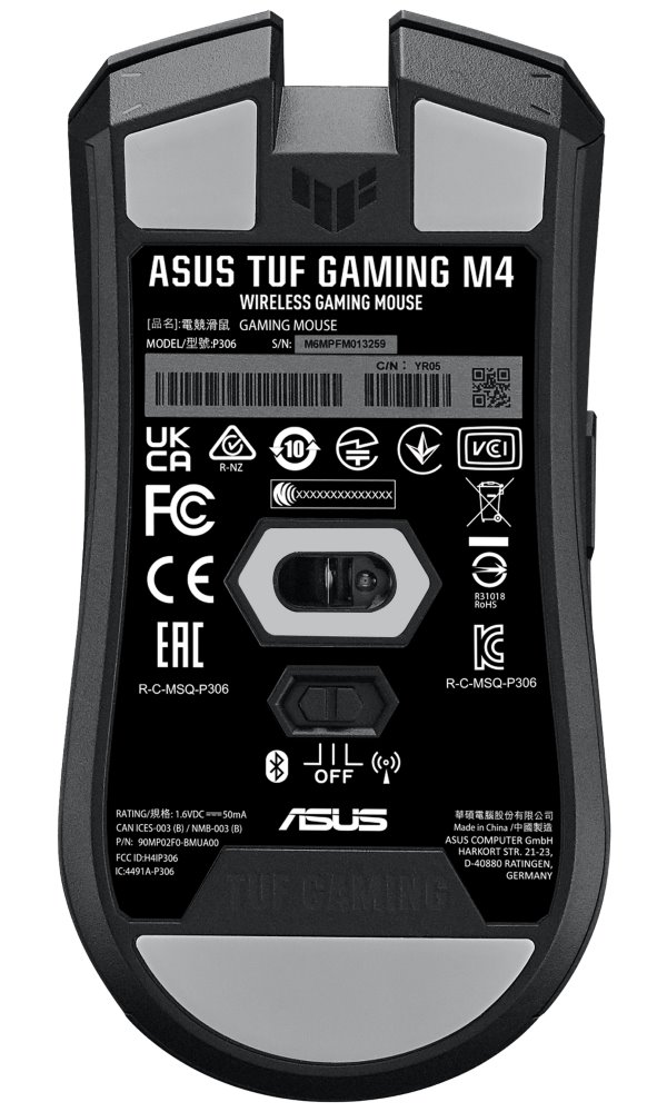 ASUS TUF GAMING M4 WL/ Herní/ Optická/ Bezdrátová Bluetooth/ Černá