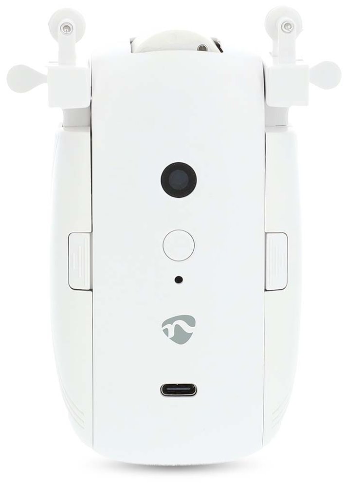 NEDIS chytrý motor (robot) závěsů/ kabelový systém u kolejnice/ napájení z baterie/ napájení z USB/ 4000 mAh/ BT/ bílý