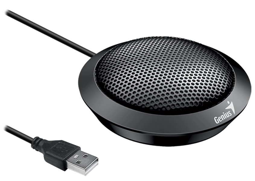 GENIUS konferenční mikrofon MIC-100U/ USB/ všesměrový/ černý