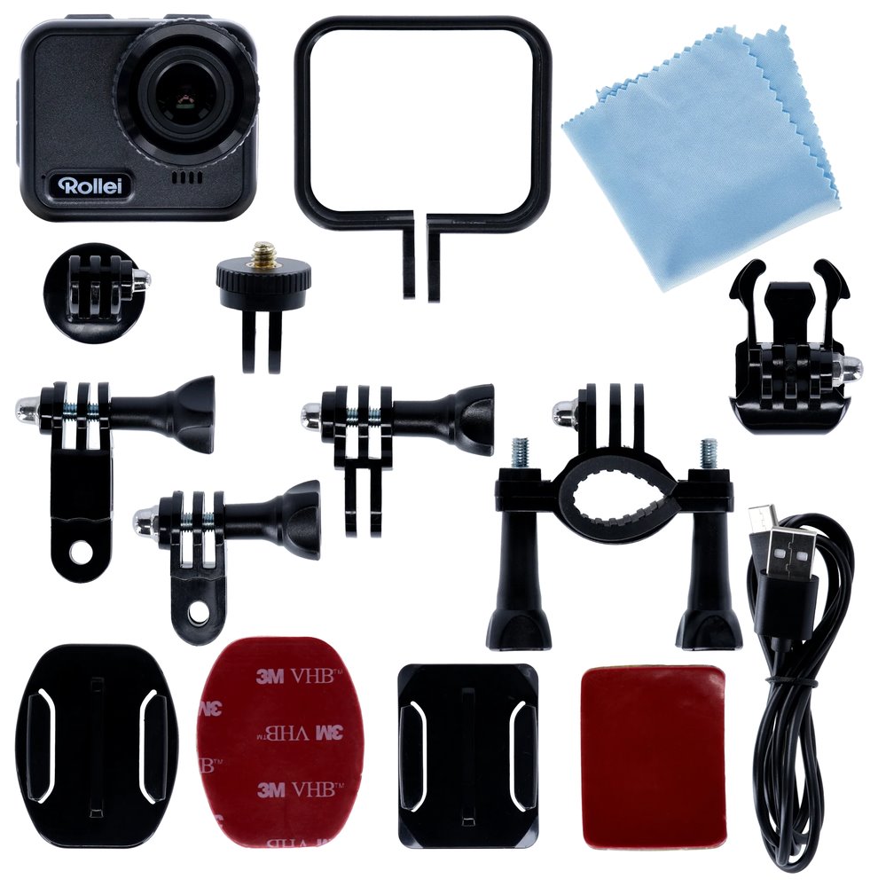 Rollei ActionCam 9s Cube/ 12 MPix/ 4K 30fps/ 2,1" LCD/ Stabilizace/ 21m vodotěsná/ USB-C