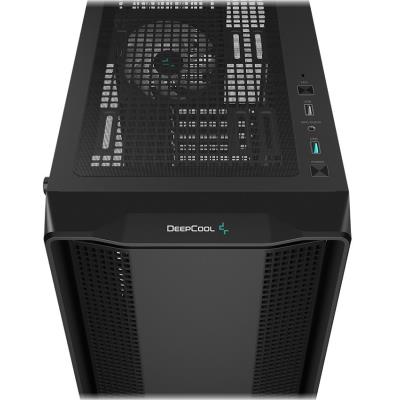 DEEPCOOL skříň CC560 ARGB V2 / ATX / 4x120 mm fan ARGB / USB 3.0 / USB 2.0 / černá