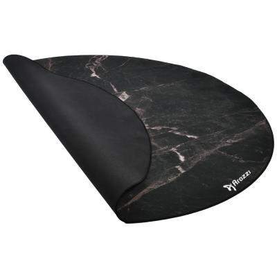 AROZZI Zona Floorpad Black Marble/ ochranná podložka na podlahu/ kulatá 121 cm průměr/ design černý mramor