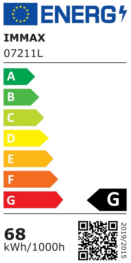 IMMAX NEO PASTEL SLIM SMART závěsné svítidlo 95 x 7cm 68W černé Zigbee 3.0, TUYA