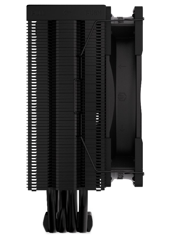 Endorfy chladič CPU Fera 5 Black / ultratichý/ 120mm fan/ 4 heatpipes / PWM / pro Intel i AMD / černý