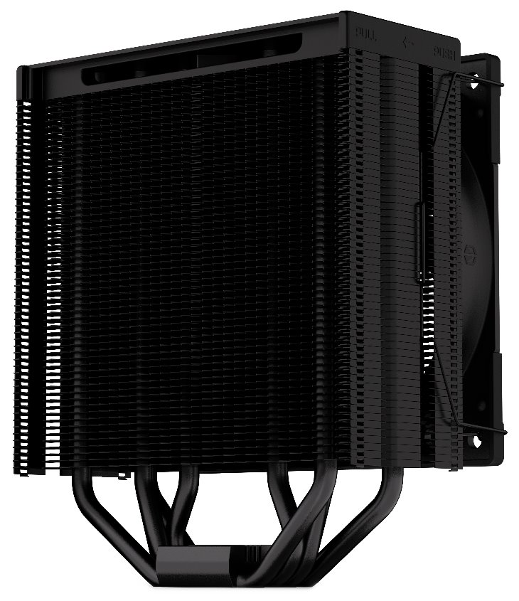 Endorfy chladič CPU Fera 5 Black / ultratichý/ 120mm fan/ 4 heatpipes / PWM / pro Intel i AMD / černý