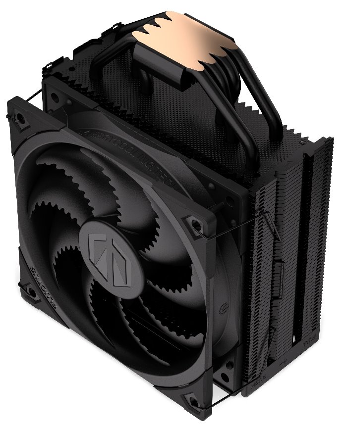Endorfy chladič CPU Fera 5 Black / ultratichý/ 120mm fan/ 4 heatpipes / PWM / pro Intel i AMD / černý