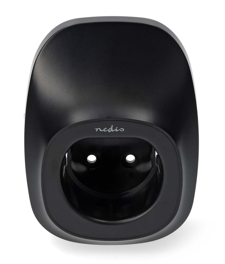 NEDIS držák nabíjecího kabelu elektrických vozidel na stěnu/ černý