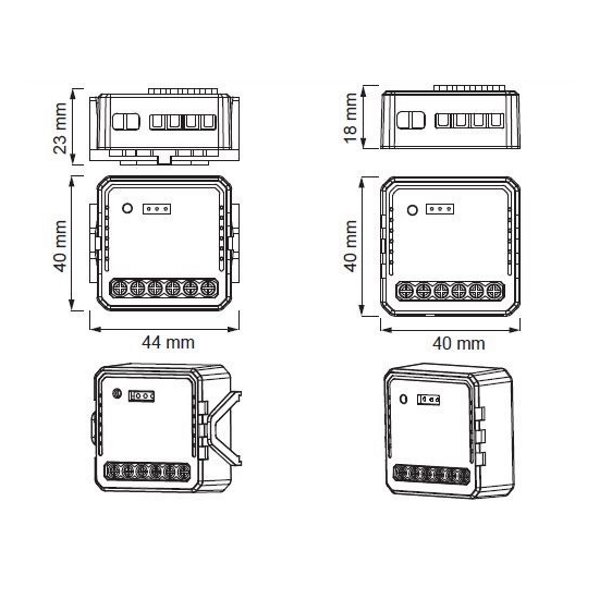 IMMAX NEO LITE SMART kontroler V7, 2-tlačítkový Wi-Fi, TUYA