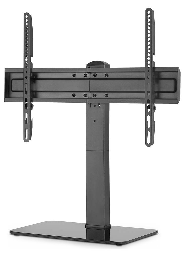 NEDIS stolní TV stojan/ 37 - 70 "/ nosnost 40 kg/ nastavitelné výšky/ fixní/ ocel/tvrzené sklo/ černý