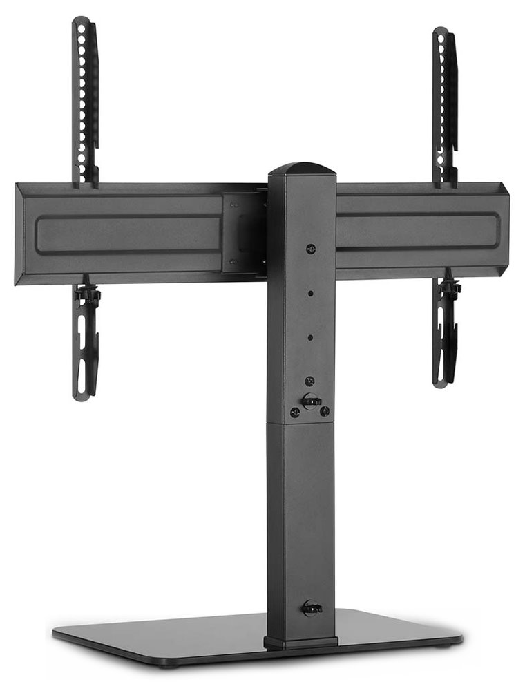 NEDIS stolní TV stojan/ 37 - 70 "/ nosnost 40 kg/ nastavitelné výšky/ fixní/ ocel/tvrzené sklo/ černý