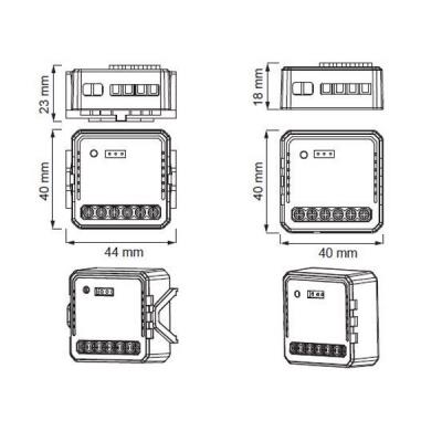 IMMAX NEO LITE SMART kontroler V7, 2-tlačítkový Wi-Fi, TUYA