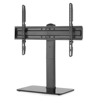 NEDIS stolní TV stojan/ 37 - 70 "/ nosnost 40 kg/ nastavitelné výšky/ fixní/ ocel/tvrzené sklo/ černý