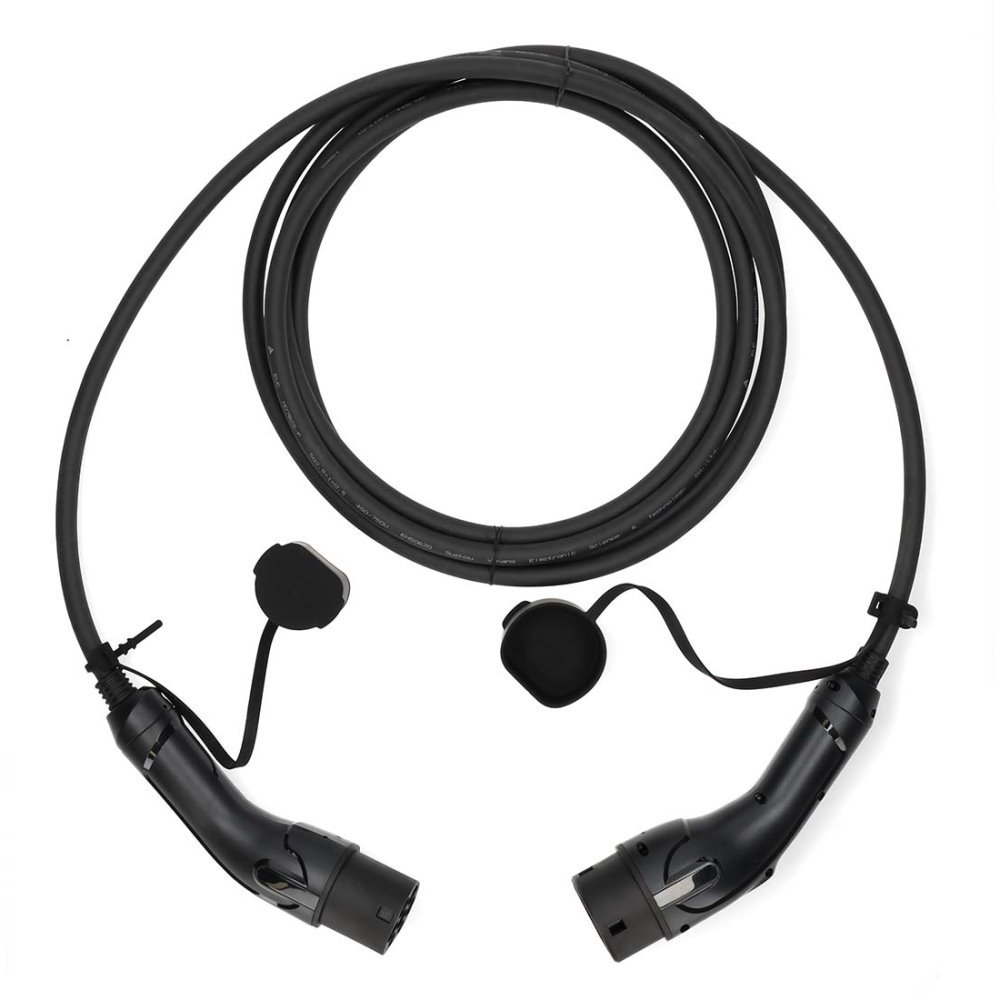 NEDIS kabel elektrického vozidla/ kabel typ 2/ 16 A/ 11000 W/ 3-fázový/ černý/ box/ 5 m