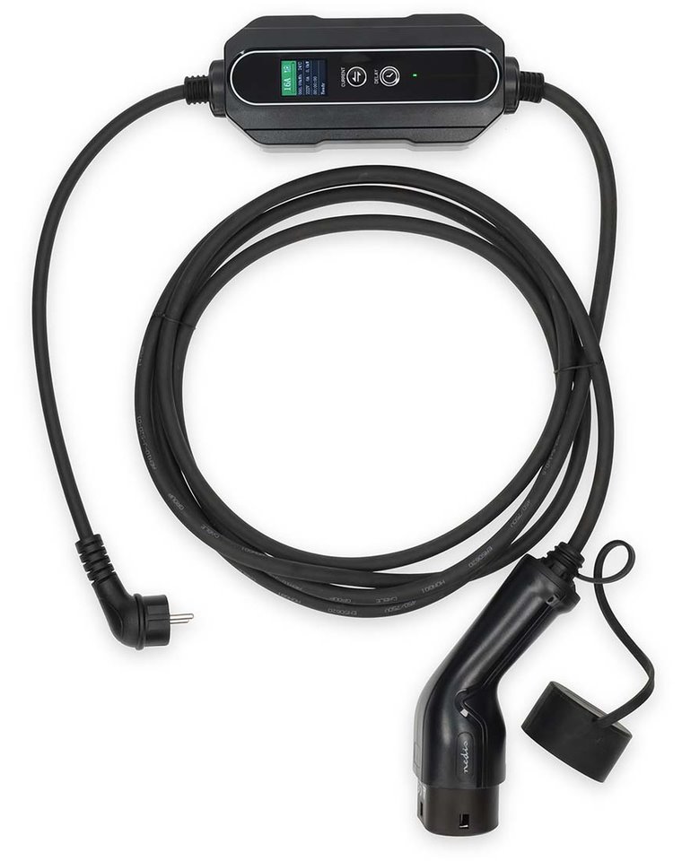 NEDIS cestovní nabíjecí stanice pro elektromobily/ AT-N05V3V3-F 3G1.5/ 1380 / 2300 / 3680 W/ 6 / 8 / 10 / 13 / 16 A/ 5 m