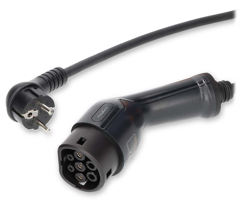 NEDIS cestovní nabíjecí stanice pro elektromobily/ AT-N05V3V3-F 3G1.5/ 1380 / 2300 / 3680 W/ 6 / 8 / 10 / 13 / 16 A/ 5 m