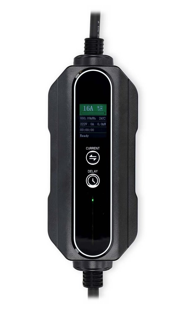 NEDIS cestovní nabíjecí stanice pro elektromobily/ AT-N05V3V3-F 3G1.5/ 1380 / 2300 / 3680 W/ 6 / 8 / 10 / 13 / 16 A/ 5 m