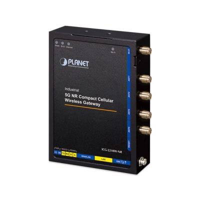 Planet ICG-2210W-NR kompaktní bezdrátová průmyslová brána, 2x1GBASE-T, 5G NR, 2x SIM, VPN, 9-36VDC, -40~75°C, IP30