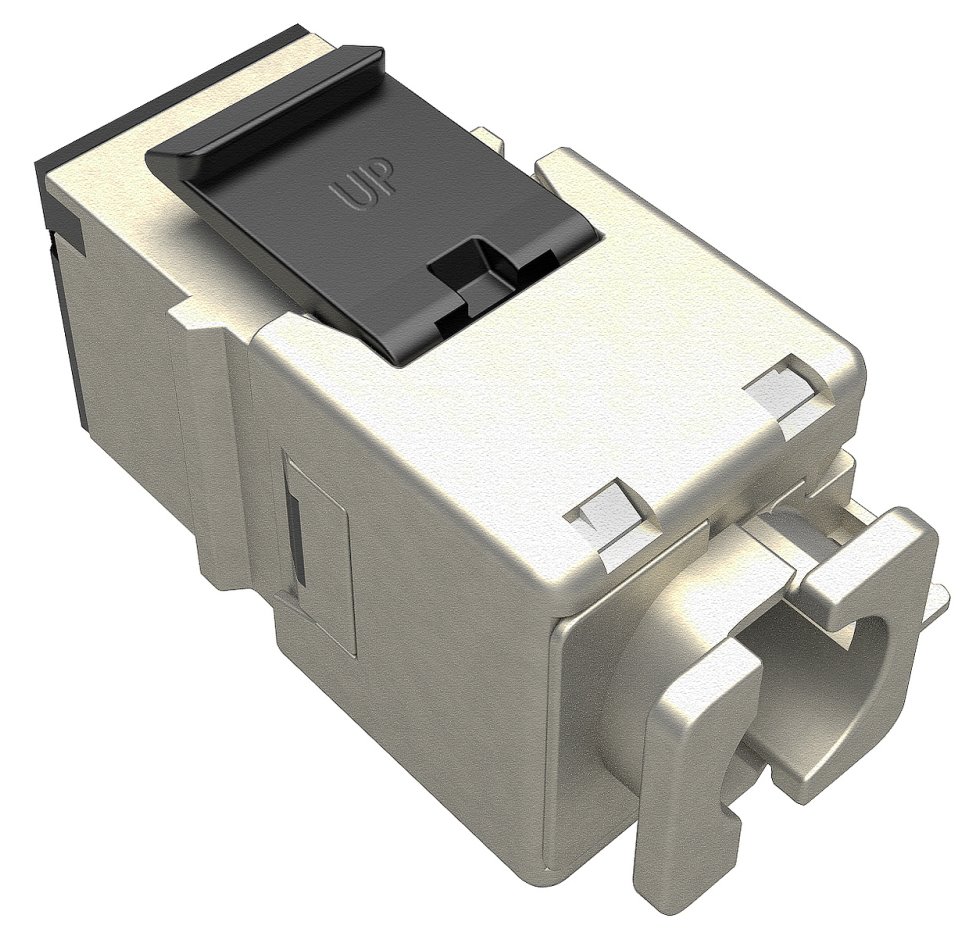 Solarix keystone c5e STP RJ45 černý pro kleště  SXKJ-NA-BU SXKJ-5E-STP-BK-NA