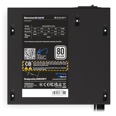 Endorfy zdroj Elementum E5 450W / ATX / 120mm / 80 Plus bulk