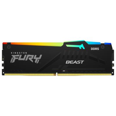 KINGSTON FURY Beast Black RGB XMP 32GB DDR5 6400MT/s / CL32 / DIMM / Kit 2x 16GB