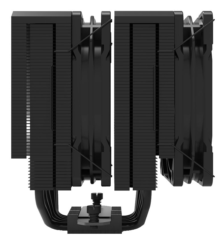 Zalman chladič CPU CNPS14X DUO Black / dual tower / 120mm ventilátor / 6x heatpipe / PWM / výška 159mm / pro AMD i Intel