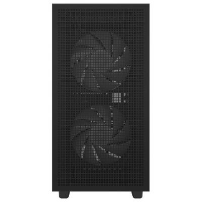 DEEPCOOL skříň CH360 Digital / mATX / 140mm +120 mm fan / USB 3.0 / USB-C /  mesh panel / prosklená bočnice / černá