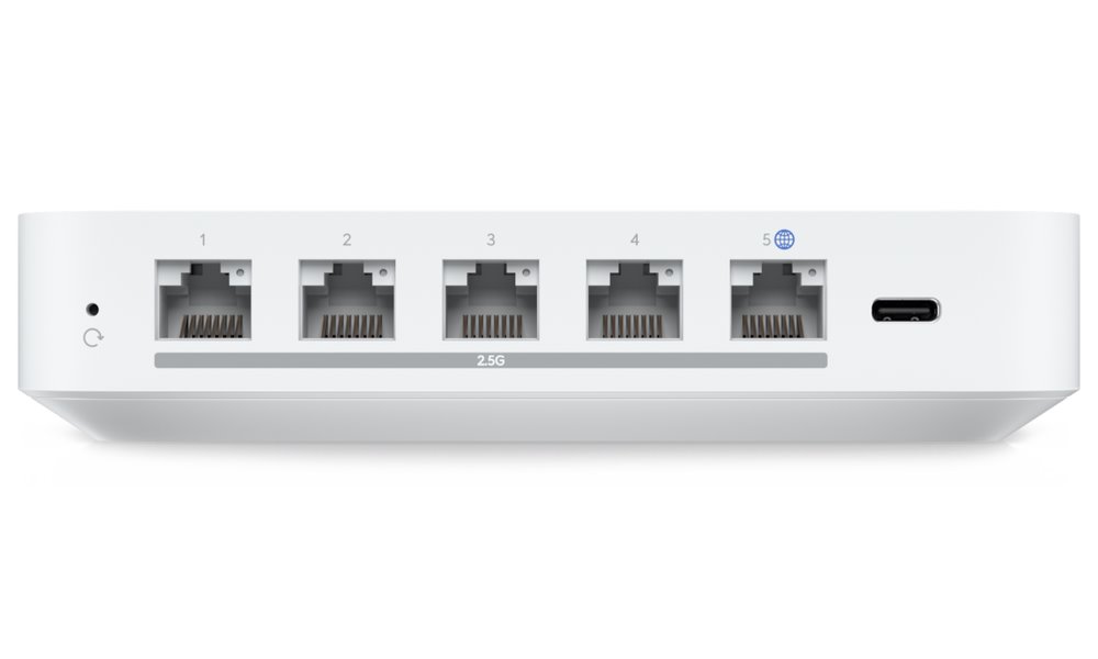 Ubiquiti UniFi Gateway Max - Router, 5x 2.5GbE, CPU 1.5 GHz, quad-core, RAM 2GB, DPI, IPS/IDS