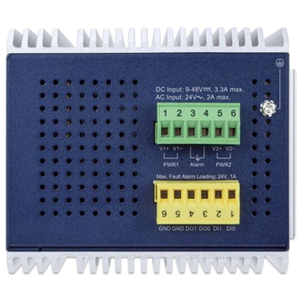 Planet IGS-6325-16T4X průmyslový L3 switch, 16x1Gb, 4x10Gb SFP+, -40~75°C, dual 9-48VDC, IP30, fanless