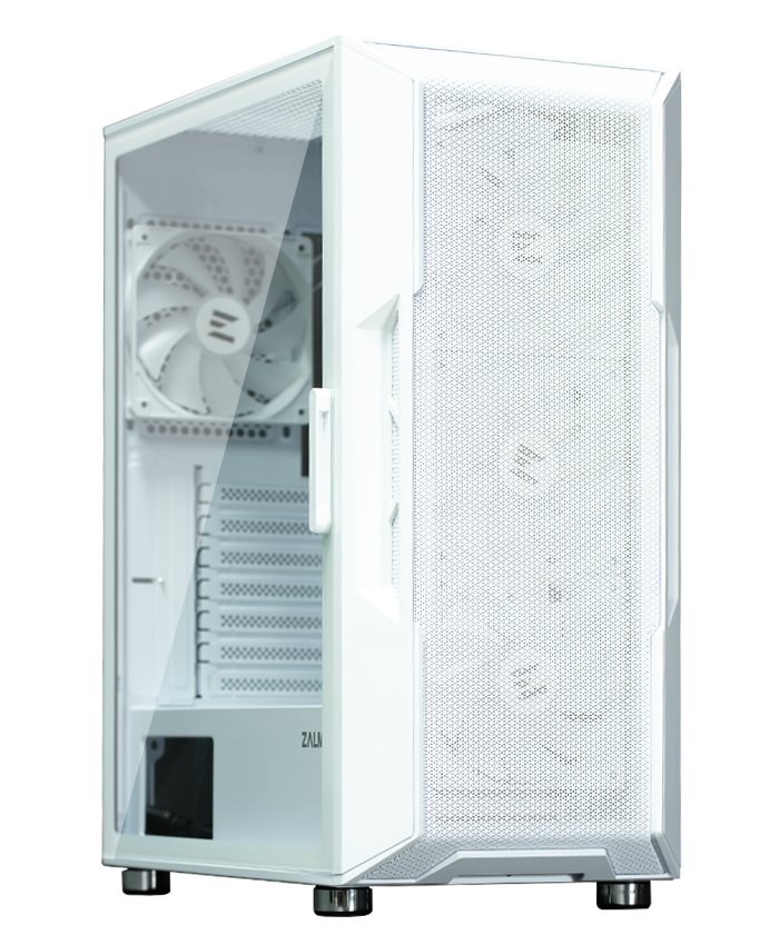 Zalman skříň I3 Neo ARGB white / ATX / 4x120 ARGB fan / 2xUSB 3.0 / 1xUSB 2.0 / prosklená bočnice / mesh panel / bílá