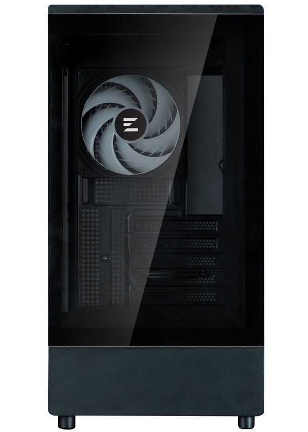 Zalman skříň P10 Black / miniT / 1x120mm fan ARGB / USB 3.0 / USB-C / temperované sklo / černá
