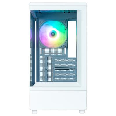 Zalman skříň P10 White / miniT / 1x120mm fan ARGB / USB 3.0 / USB-C / temperované sklo / bílá