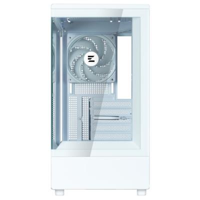 Zalman skříň P10 White / miniT / 1x120mm fan ARGB / USB 3.0 / USB-C / temperované sklo / bílá