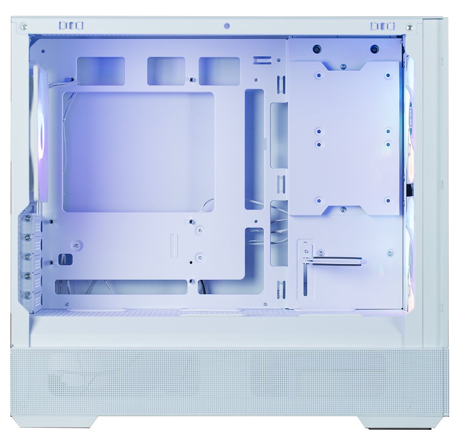 Zalman skříň P30 AIR White / miniT / 3x140mm fan ARGB / USB 3.0 / USB-C / temperované sklo / mesh panel / bílá