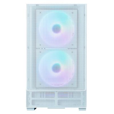 Zalman skříň P30 AIR White / miniT / 3x140mm fan ARGB / USB 3.0 / USB-C / temperované sklo / mesh panel / bílá