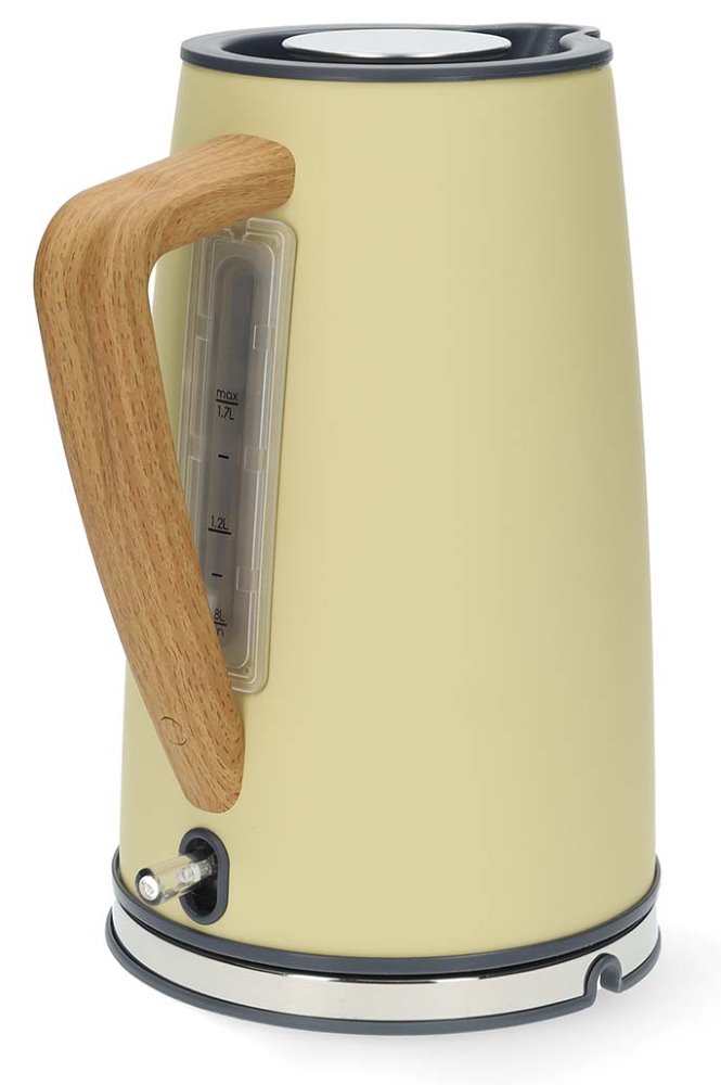 NEDIS rychlovarná konvice KAWK510EYW/ objem 1,7 l/ Soft-Touch/ 1850 - 2200 W/ nerezová ocel/ žlutá