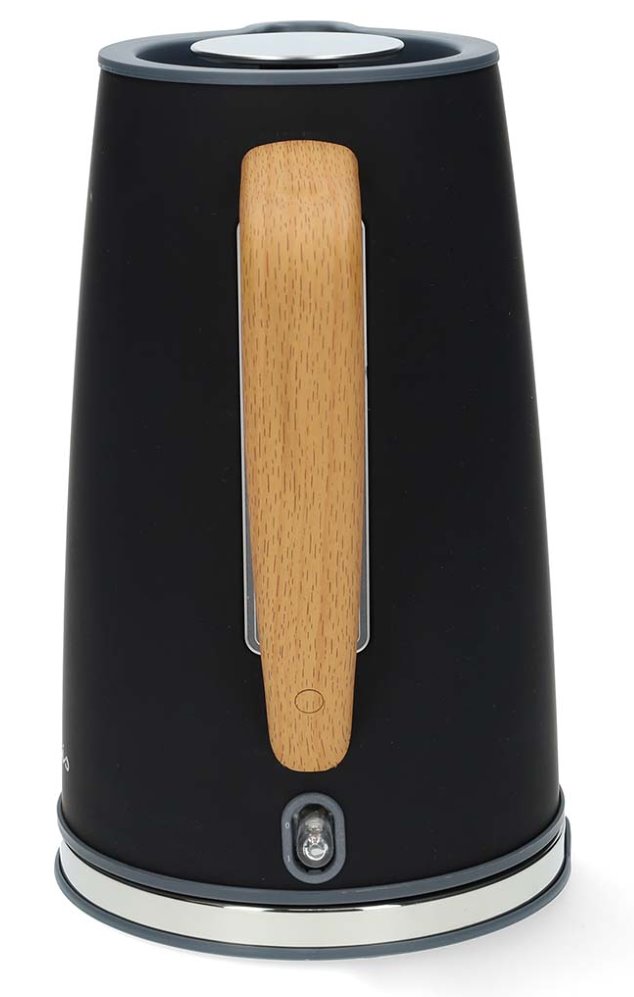 NEDIS rychlovarná konvice KAWK510EBK/ objem 1,7 l/ Soft-Touch/ 1850 - 2200 W/ nerezová ocel/ černá