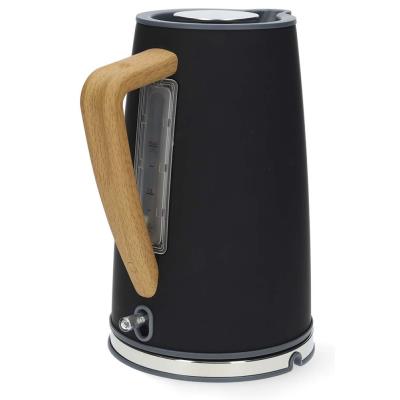 NEDIS rychlovarná konvice KAWK510EBK/ objem 1,7 l/ Soft-Touch/ 1850 - 2200 W/ nerezová ocel/ černá