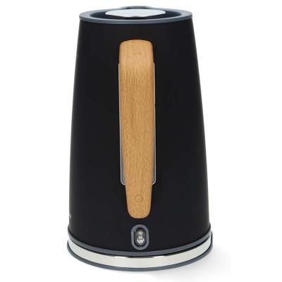 NEDIS rychlovarná konvice KAWK510EBK/ objem 1,7 l/ Soft-Touch/ 1850 - 2200 W/ nerezová ocel/ černá