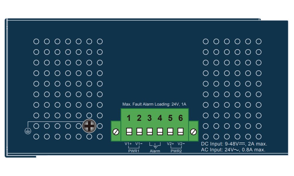 Planet IGS-1000-8T4X průmyslový L2 switch, 8x1Gb, 4x10Gb SFP+, -40~75°C, 9-48VDC, IP30, fanless